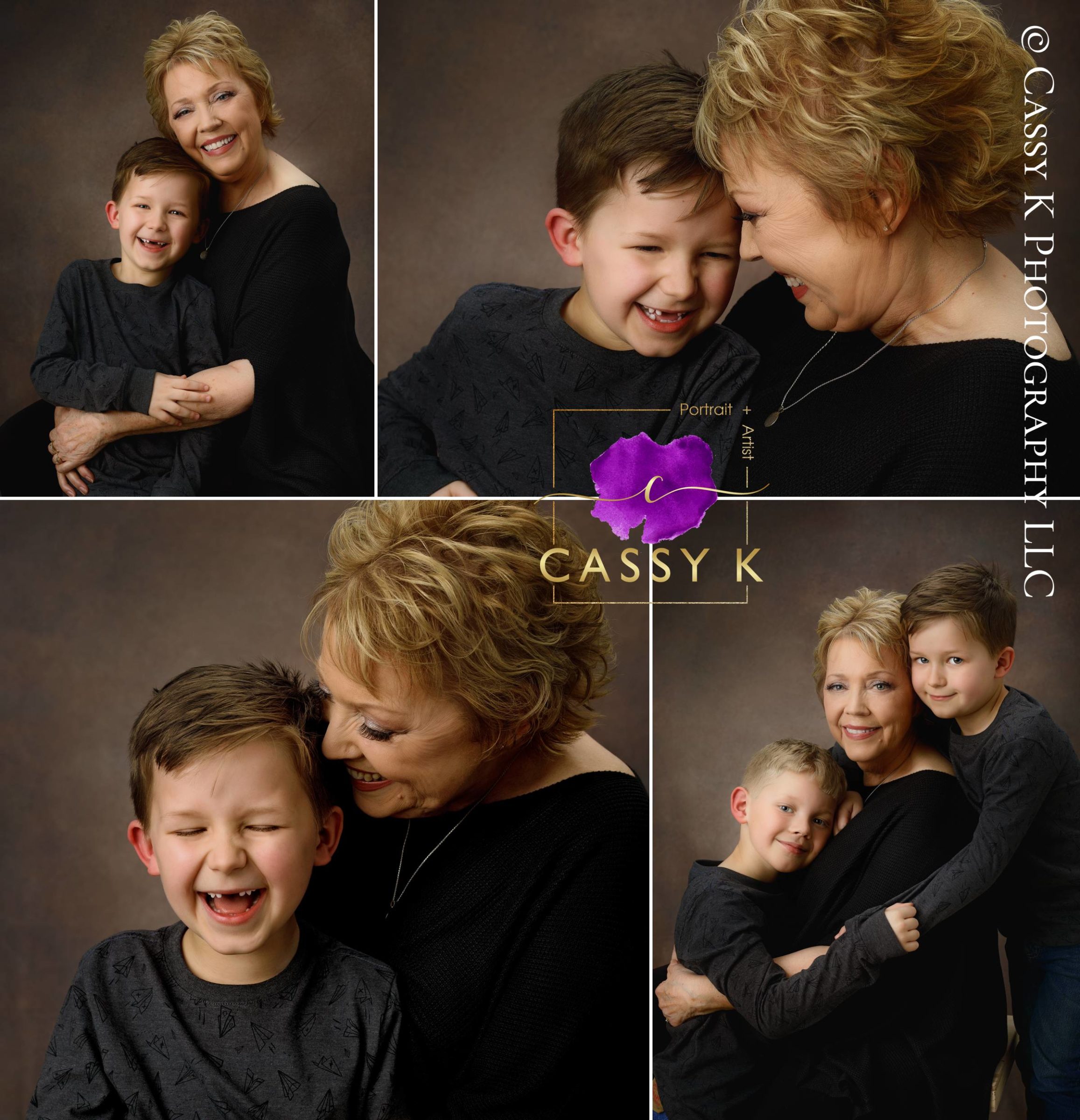 Grandmother and grandson honor iowa Mother portrait
